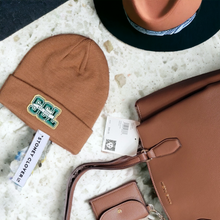 Load image into Gallery viewer, Stoney Clover Lane Varsity Patch Beenie Hat -Lucille Golden Vintage