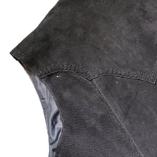 Load image into Gallery viewer, Vintage Black Boho Suede Fringe Leather Vest Echo Mountain Size XL
