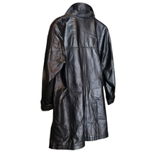 Load image into Gallery viewer, 2000s Black Leather Swing Jacket Silhouettes Size 2X