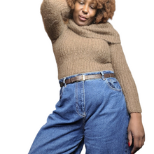 Load image into Gallery viewer, 1990s Vintage Ralph Lauren Brown Mohair Sweater Size S