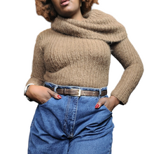 Load image into Gallery viewer, 1990s Vintage Ralph Lauren Brown Mohair Sweater Size S Womens Vintage Clothing Lucille Golden Vintage Brooklyn Vintage Shop And Pop-Ups