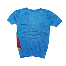 Load image into Gallery viewer, 1970s Vintage Lurex Stripe Matellic Sweater Size S