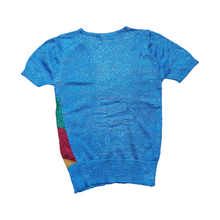 Load image into Gallery viewer, 1970s Vintage Lurex Stripe Matellic Sweater Size S