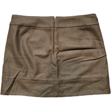 Load image into Gallery viewer, 90s Vintage J Crew Wool Olive Green Mini Skirt Lucille Golden Vintage Womens outfit Ideas