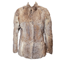 Load image into Gallery viewer, 1970s Vintage Rabbit Fur Jacket Size M