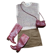 Load image into Gallery viewer, 80s Vintage Chunky Sweater Vest Miss Erika Inc Size L