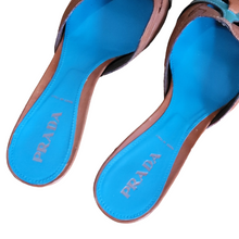 Load image into Gallery viewer, 90s Vintage Prada Pointy Toe Kitten Heel Mules Shop Vintage Designer Shoes Lucille Golden Vintage