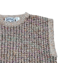 Load image into Gallery viewer, 80s Vintage Chunky Sweater Vest Miss Erika Inc Size L