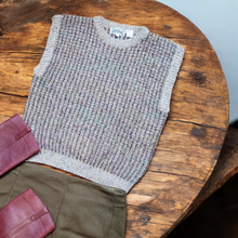 Load image into Gallery viewer, 80s Vintage Chunky Sweater Vest Miss Erika Inc Size L