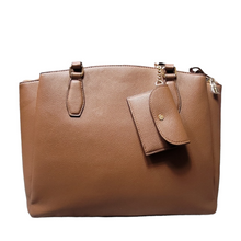 Load image into Gallery viewer, Ann Klein Marcie Tote Bag, Chestnut Brown