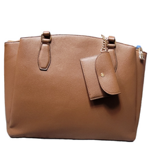 Load image into Gallery viewer, Ann Klein Marcie Tote Bag, Chestnut Brown