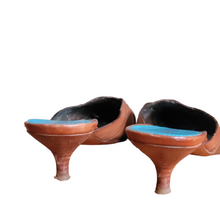 Load image into Gallery viewer, 90s Vintage Prada Pointy Toe Kitten Heel Mules Size 38.5