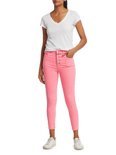 Load image into Gallery viewer, J Brand Pink Lillie High-Rise Crop Skinny Jeans size 32