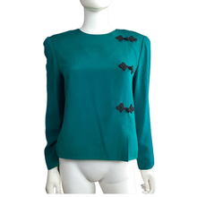 Load image into Gallery viewer, 80’s Shomi by Miller Shor Silk Blouse Size M