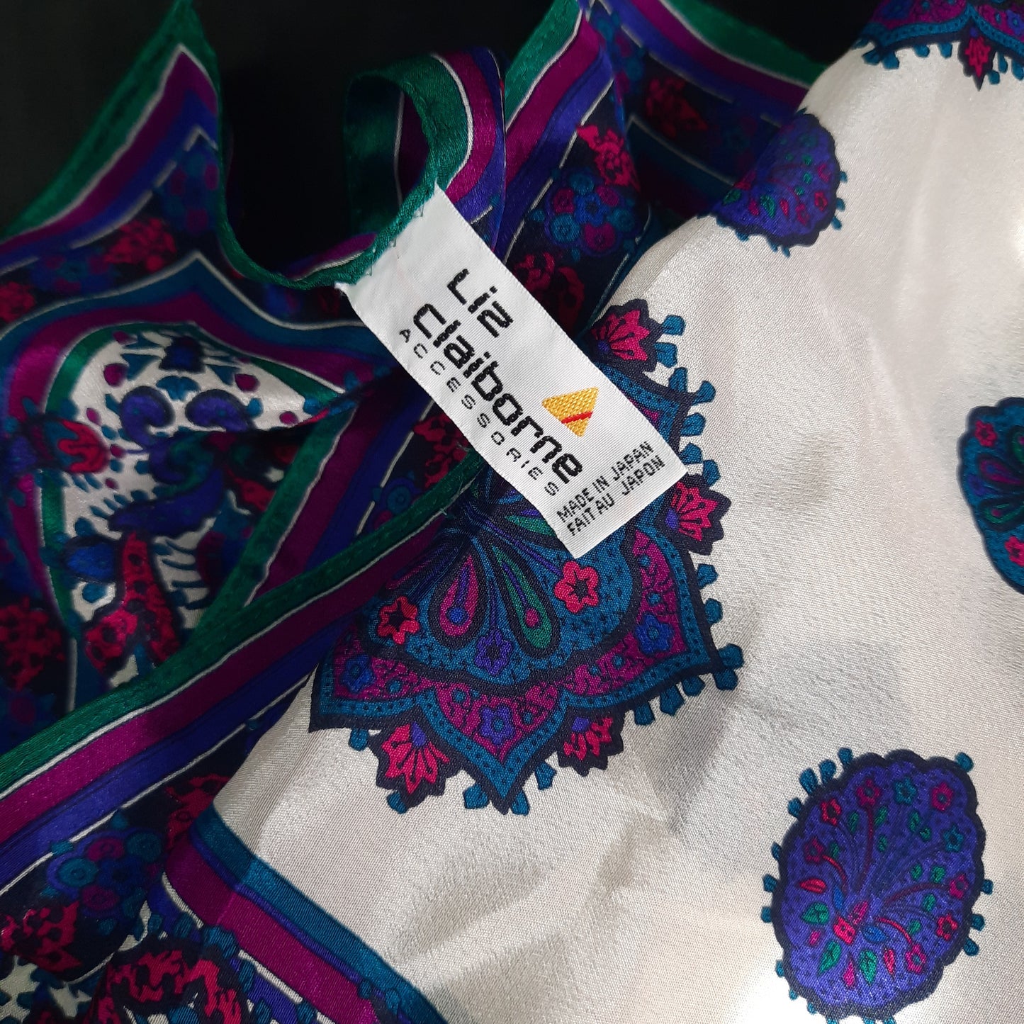 Vintage Liz Claiborne Silk Scarf