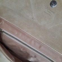 Load image into Gallery viewer, L.K. Bennett "Leola"  Patent Leather Convertable Shoulder Bag/ Clutch Tan