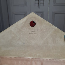 Load image into Gallery viewer, L.K. Bennett "Leola"  Patent Leather Convertable Shoulder Bag/ Clutch Tan