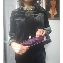 Load image into Gallery viewer, Dorset Rex 5th Avenue Vintage Satin Clam Clasp Clutch