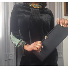 Load image into Gallery viewer, Dorset Rex 5th Avenue Vintage Satin Clam Clasp Clutch