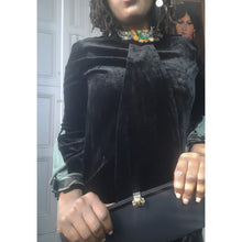 Load image into Gallery viewer, Vintage Velvet Dress Size Medium