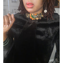 Load image into Gallery viewer, Vintage Velvet Dress Size Medium