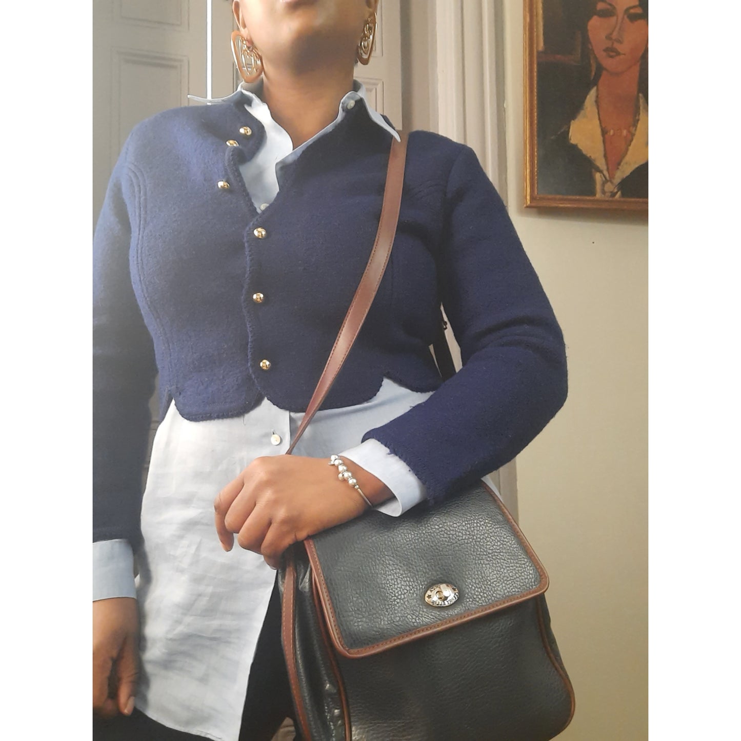 Perry Ellis America Leather Bag