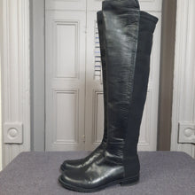 Load image into Gallery viewer, Stuart Weitzman 5050 Boots Black Nappa Size 6.5