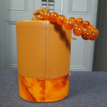Load image into Gallery viewer, Lele Sadoughi Dallas Apricot Bag With Matinee Chain Strap
