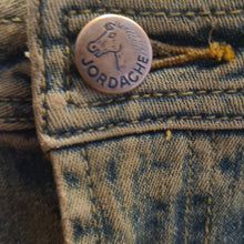 Load image into Gallery viewer, 80s Vintage Denim Skirts Jordache Jeans Skirt, Fur Trimmed Size L