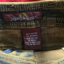 Load image into Gallery viewer, 80s Vintage Denim Skirts Jordache Jeans Skirt, Fur Trimmed Size L