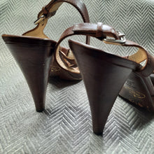 Load image into Gallery viewer, PRADA T- Strap Open Toe Sandal Size 40
