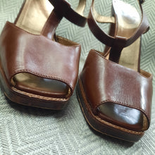 Load image into Gallery viewer, PRADA T- Strap Open Toe Sandal Size 40