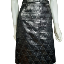 Load image into Gallery viewer, Versus Versace Metallic Geometric Pencil Skirt Size 4