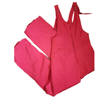 Load image into Gallery viewer, Red 1970s SKYR Vintage Overall Snow Ski Pants, Red Size S