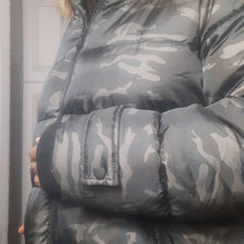 Load image into Gallery viewer, Lane Bryant Camo Puffer Coat With Hood Size 18/20