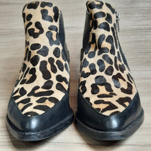 Load image into Gallery viewer, Design Lab Druria Calf Hair Side Zip Moto Bootie Size 40