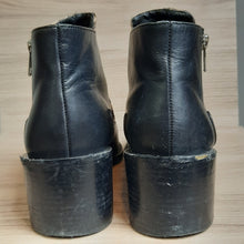 Load image into Gallery viewer, Design Lab Druria Calf Hair Side Zip Moto Bootie Size 40