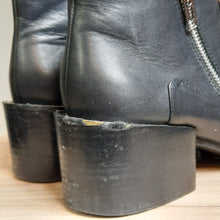 Load image into Gallery viewer, Design Lab Druria Calf Hair Side Zip Moto Bootie Size 40