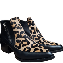 Load image into Gallery viewer, Design Lab Druria Calf Hair Leopard Print Booties - Preowned