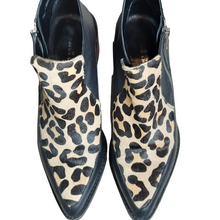 Load image into Gallery viewer, Design Lab Druria Calf Hair Side Zip Moto Bootie Size 40