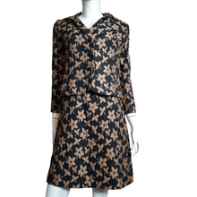 Load image into Gallery viewer, 1950s Floral Print Sheath Dress & Jacket Size S