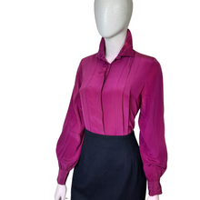 Load image into Gallery viewer, Vintage - Silk - Blouse - Hudsons - Detroit - Lucille Golden Vintage