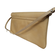 Load image into Gallery viewer, L.K. Bennett "Leola"  Patent Leather Convertable Shoulder Bag/ Clutch Tan