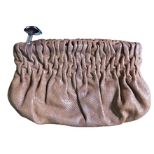 Load image into Gallery viewer, Micheal Kors Smocked Python Clutch