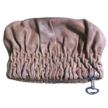 Load image into Gallery viewer, Micheal Kors Smocked Python Clutch