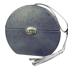 Load image into Gallery viewer, Elemis Navy Blue Circle Box Cosmetic Case Bag