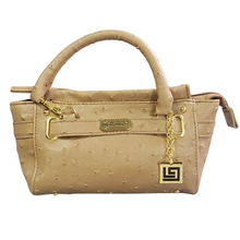Load image into Gallery viewer, Lori Greiner Faux Ostrich Micro Mini Satchel