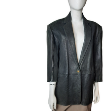 Load image into Gallery viewer, Claude Montana Pour Ideal Cuir Leather Blazer sz. M