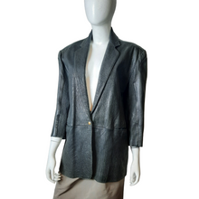 Load image into Gallery viewer, Claude Montana Pour Ideal Cuir Leather Blazer sz. M