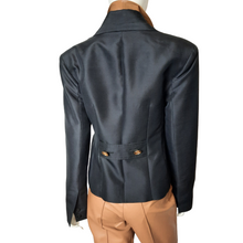 Load image into Gallery viewer, Rachel Zoe Adrie Notch Lapel Silk Jacket sz. 10 - Lucille Golden Vintage, LLC